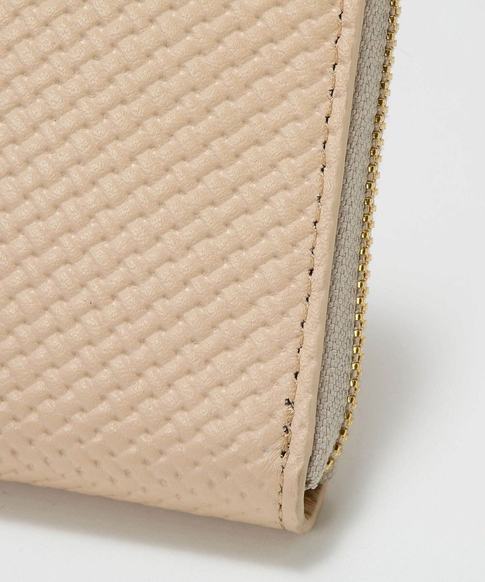 TOPKAPI 【TREASURE TOPKAPI】クロスエンボス レザー L字ファスナー ミニ 財布 