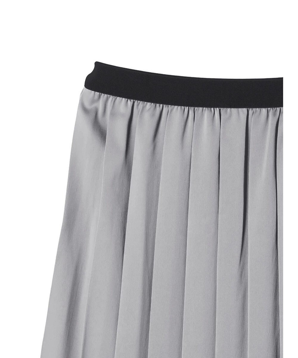 earth music&ecology サテンプリーツスカート 