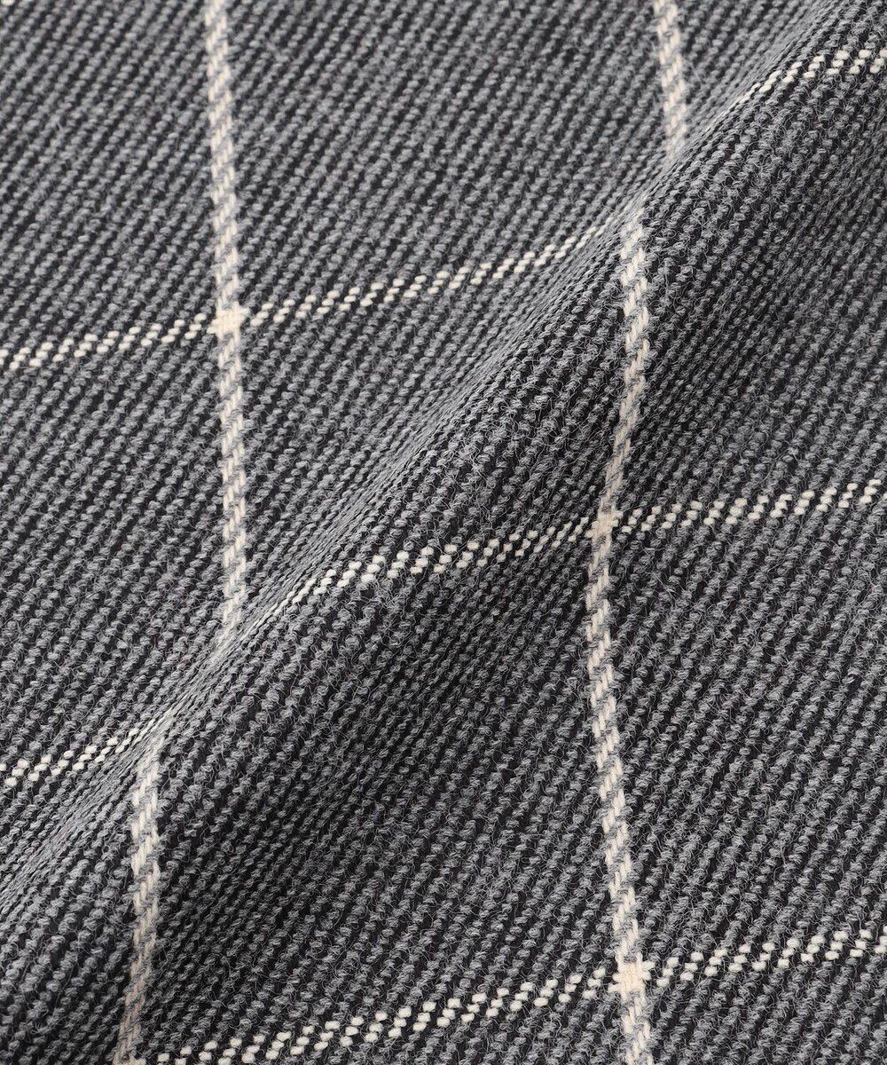 JOSEPH ABBOUD 【フランス製・リバーシブル】ウィンドウペン ストール 