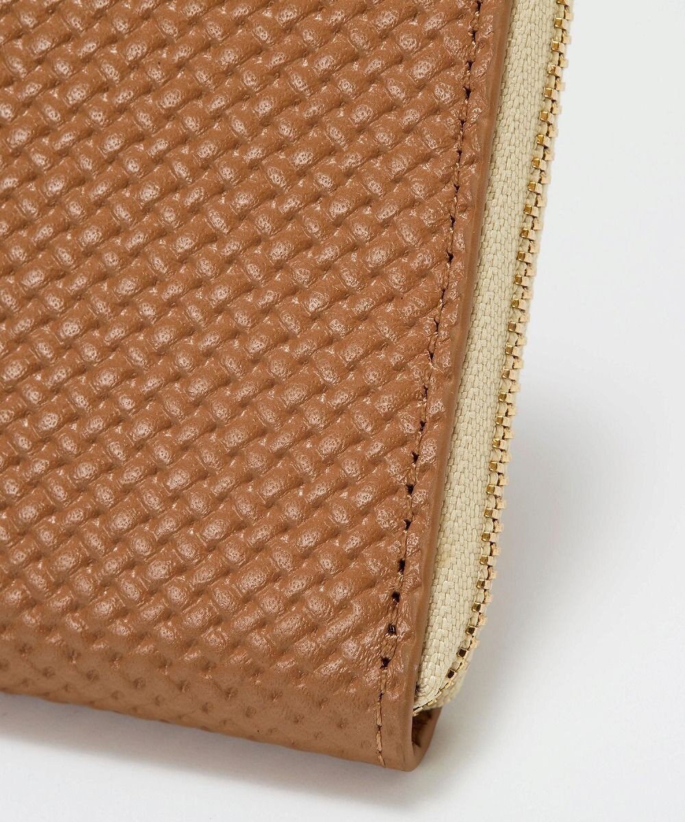 TOPKAPI 【TREASURE TOPKAPI】クロスエンボス レザー L字ファスナー ミニ 財布 