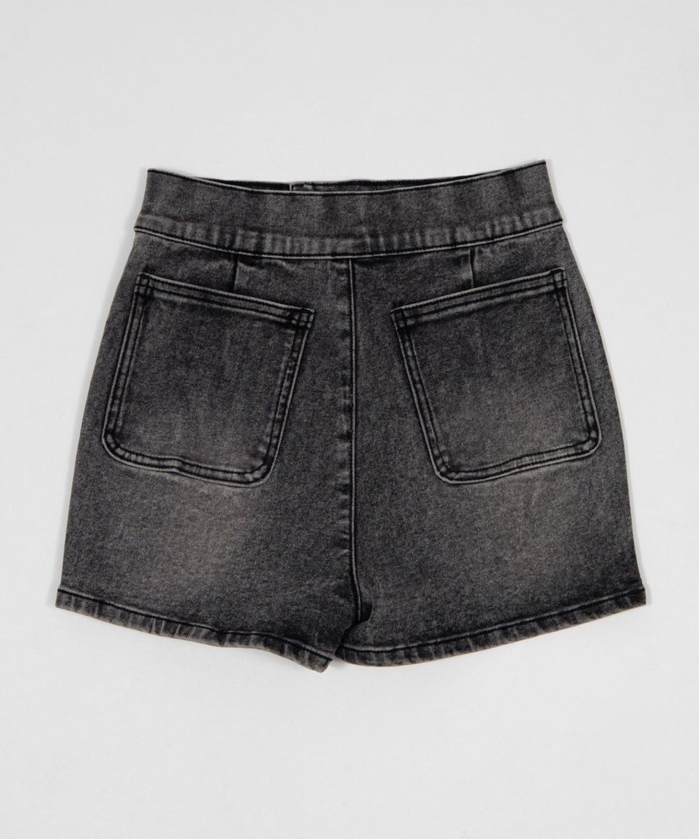 WEGO ハイウエストマイクロデニムショーツ 
