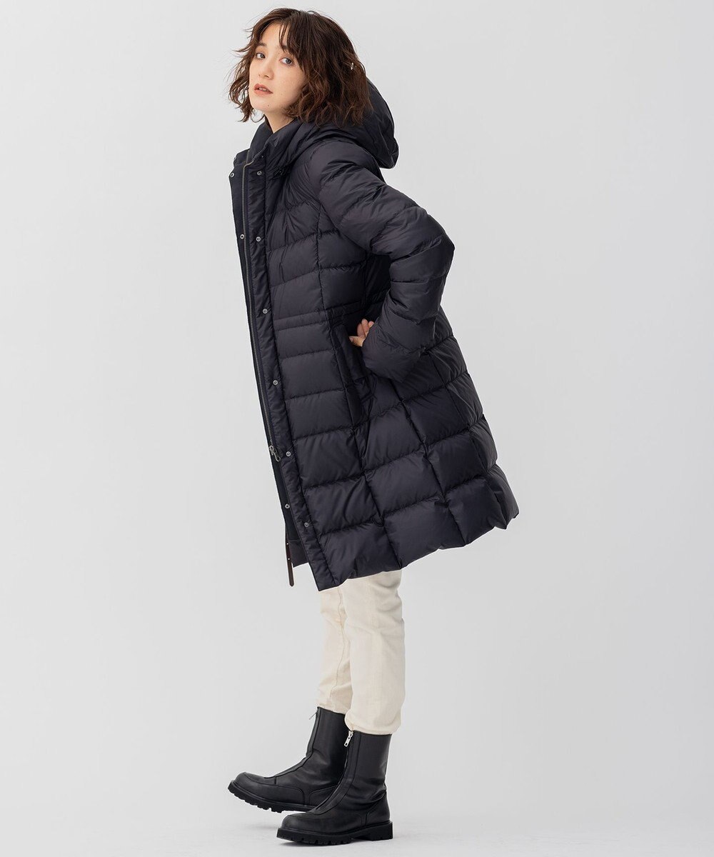 23区 S 【洗える】シレータフタ ロング ダウンコート 