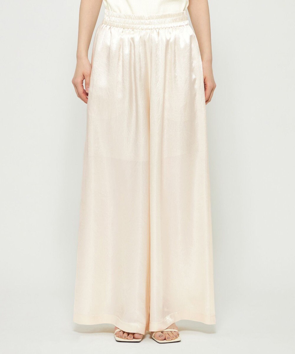 uncrave アセテートヴィンテージサテン ワイドパンツ 
