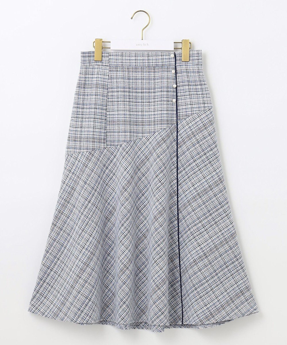 ANY SIS 【洗える】ライトツイード調 スカート 