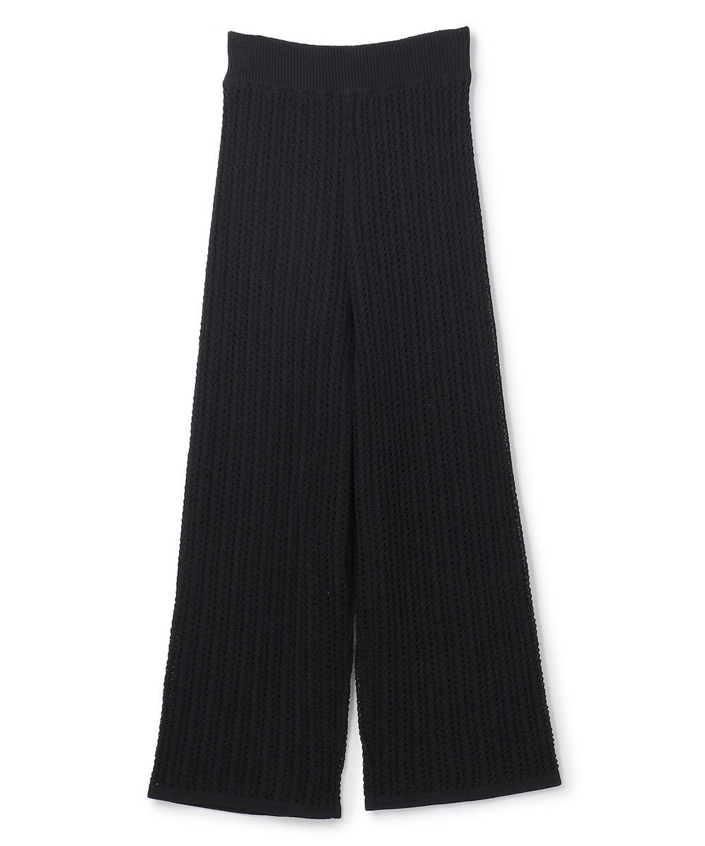 uncrave シースルーケーブルニット パンツ 