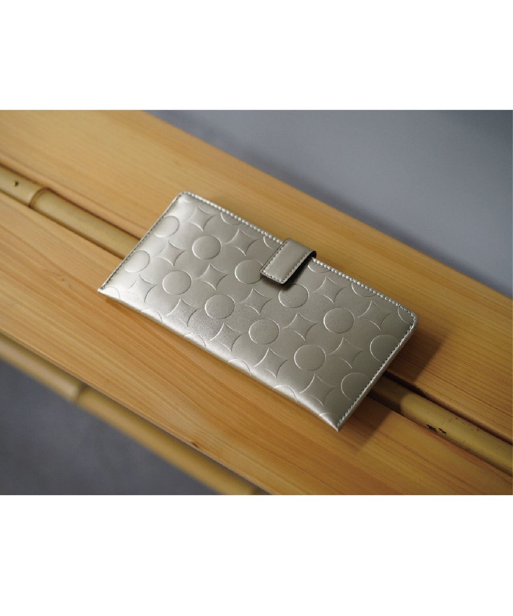 MIYABIYA La quoh with kirakaracho　南蛮七宝 エンボスレザー スリムウォレット 