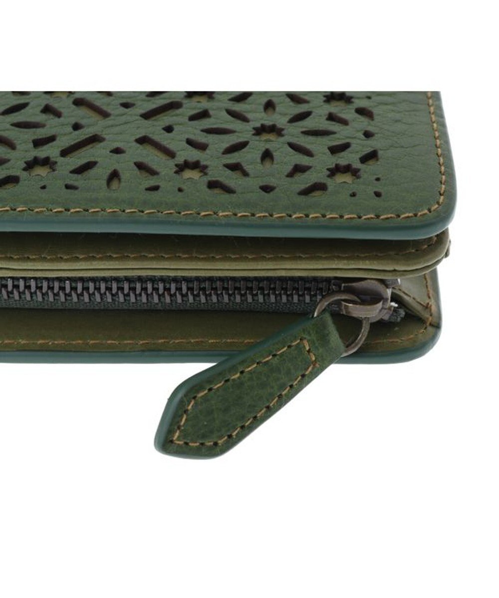 genten ダイヤカットワーク　二つ折り財布 