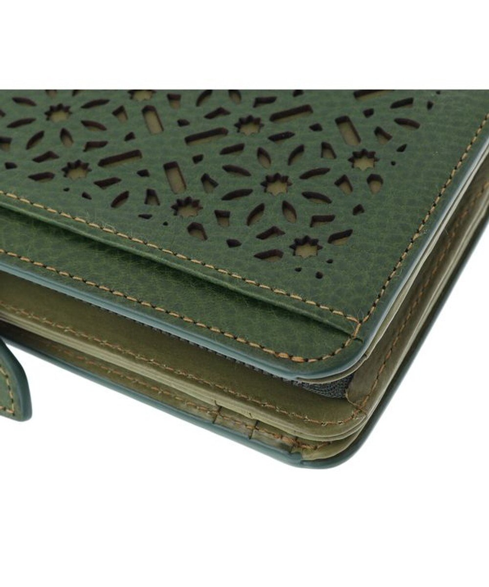 genten ダイヤカットワーク　二つ折り財布 