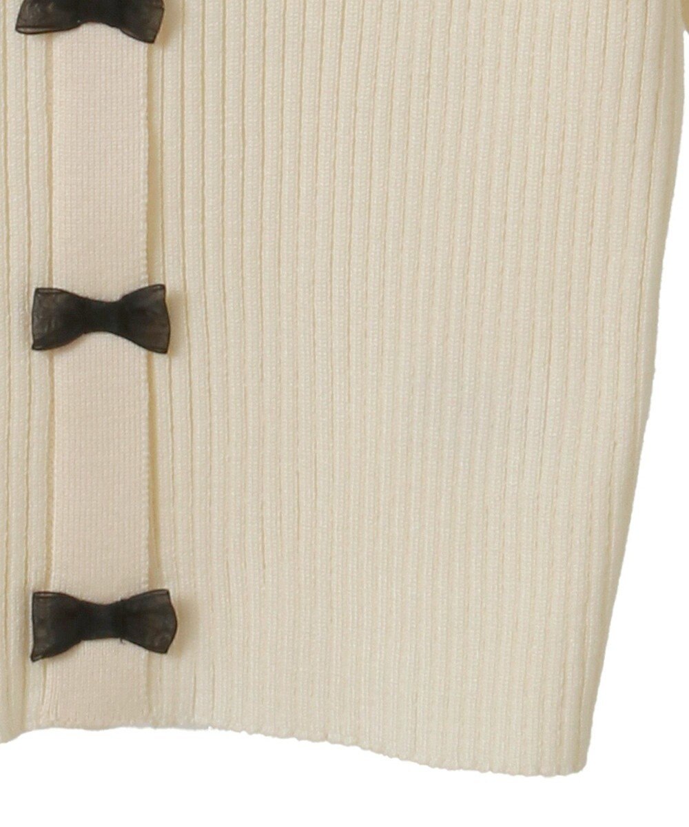 Green Parks ・ｓｗｉｎｇ　ｂｙ　フロントリボンリブニット 