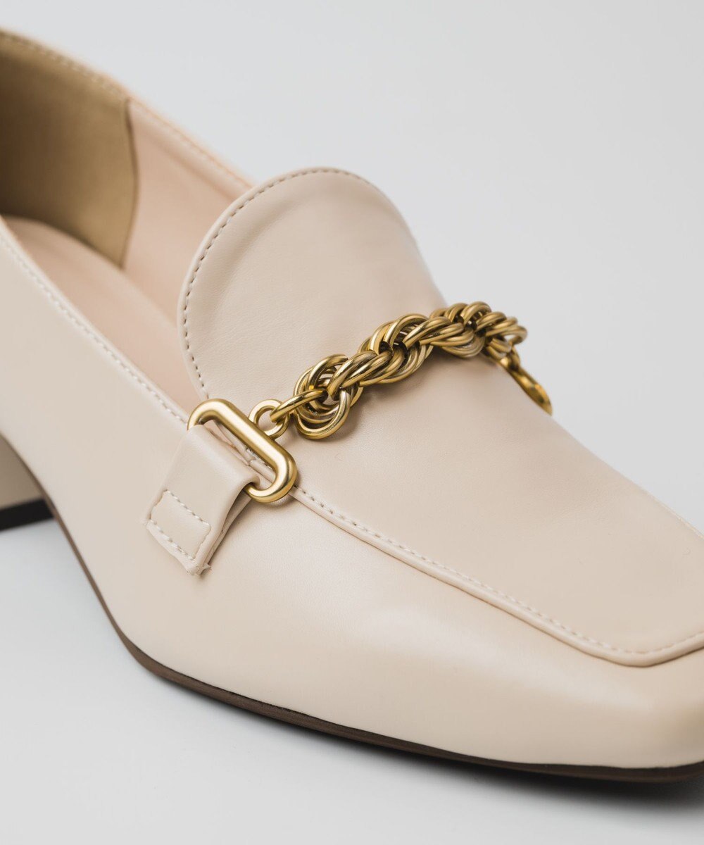 BONTRE 【PRECIEUX JOUET/プレシュウジュエ】マルチチェーンスクエアローファー 