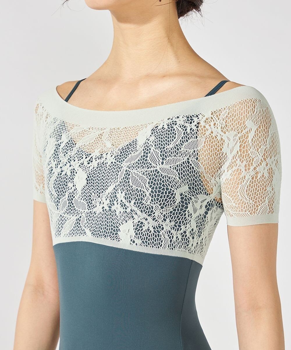 Chacott ハーフスリーブレオタード 