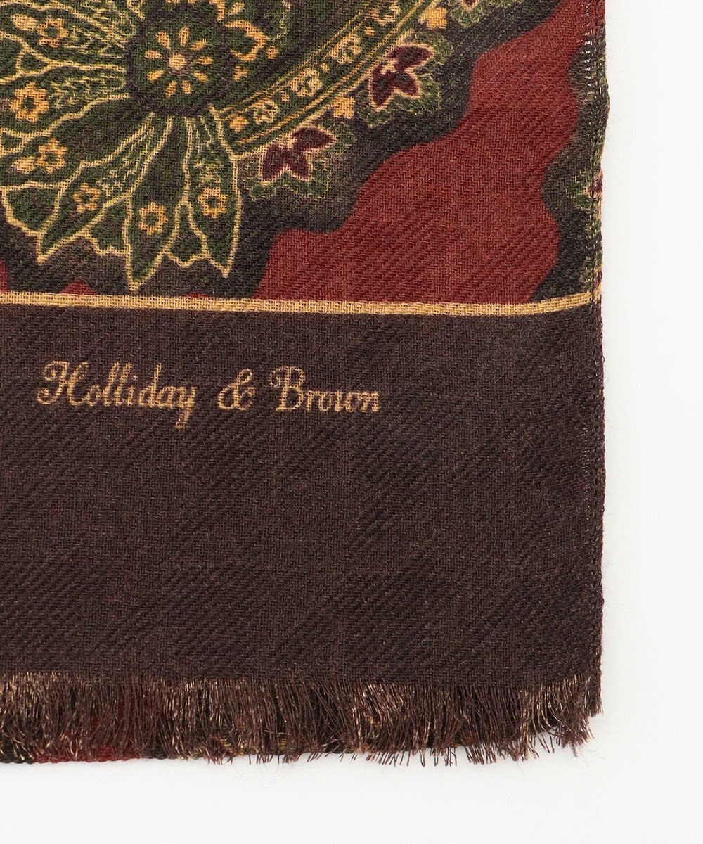 JOSEPH ABBOUD 【イタリア製・ Holliday&Brown】ビックペイズリー ストール 