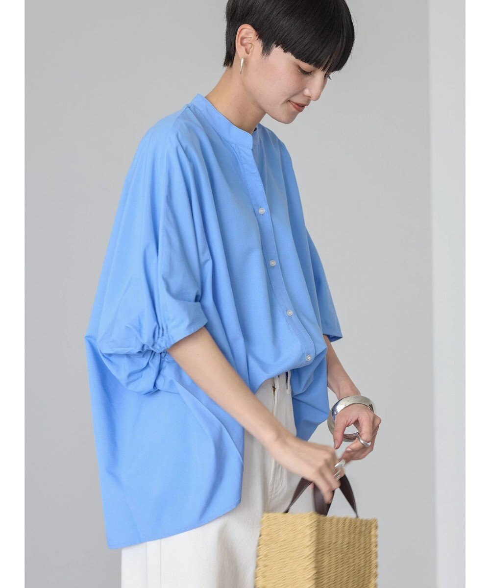 AMERICAN HOLIC 接触冷感＋ＵＶカット　ギャザースリーブブラウス 