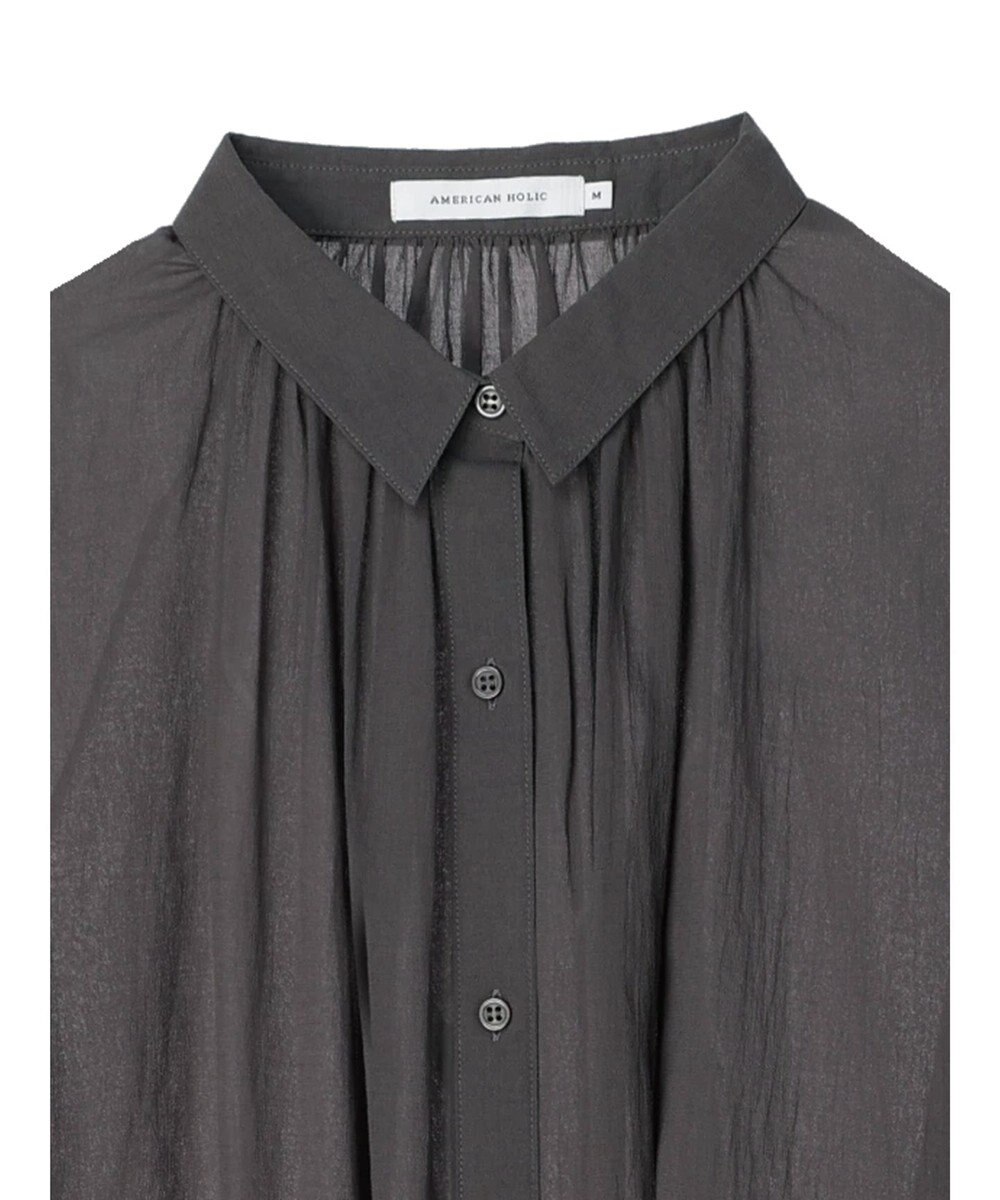 AMERICAN HOLIC シアーＢＩＧシルエットシャツチュニック 
