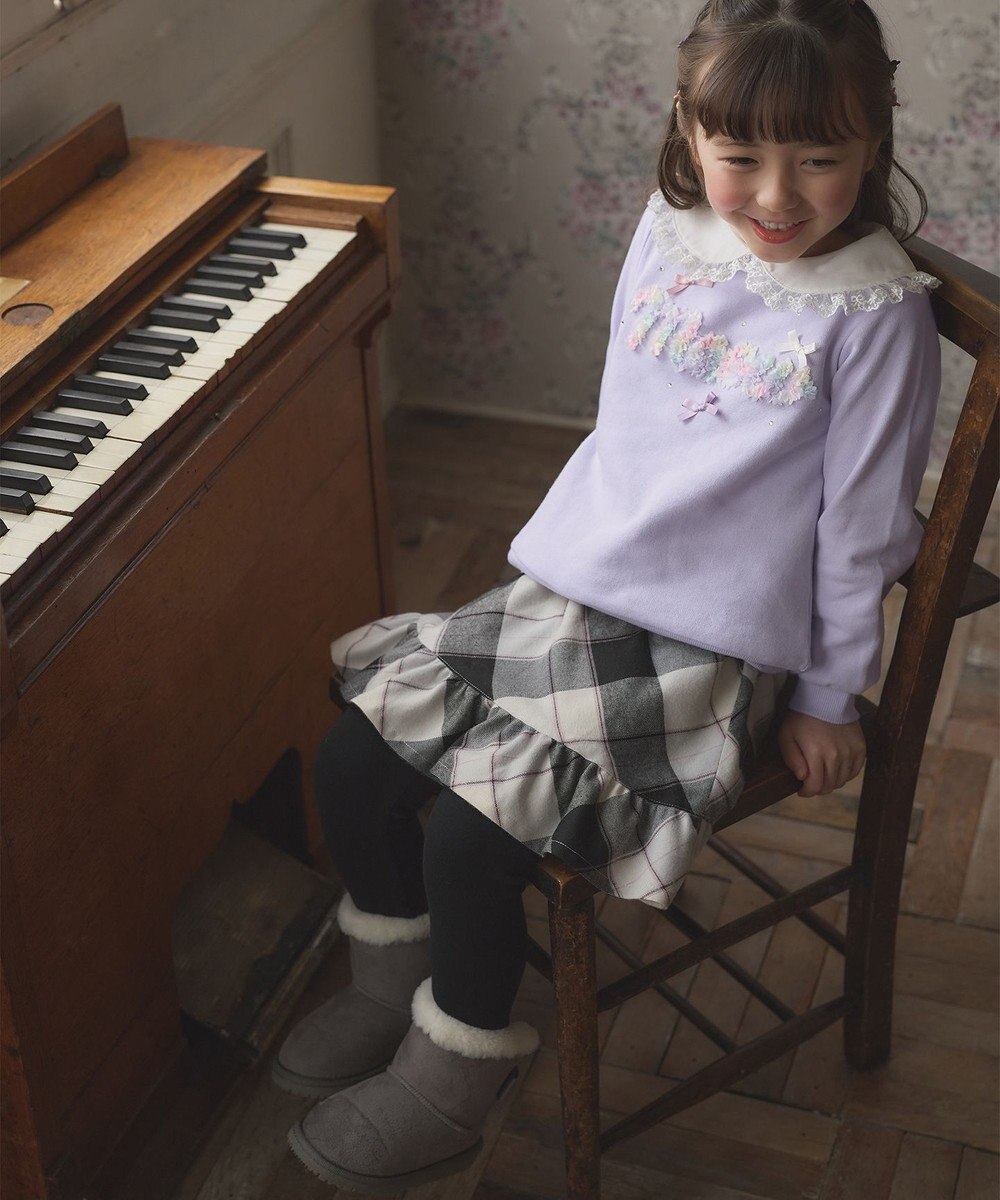 ANY KIDS チェック スカッツ 