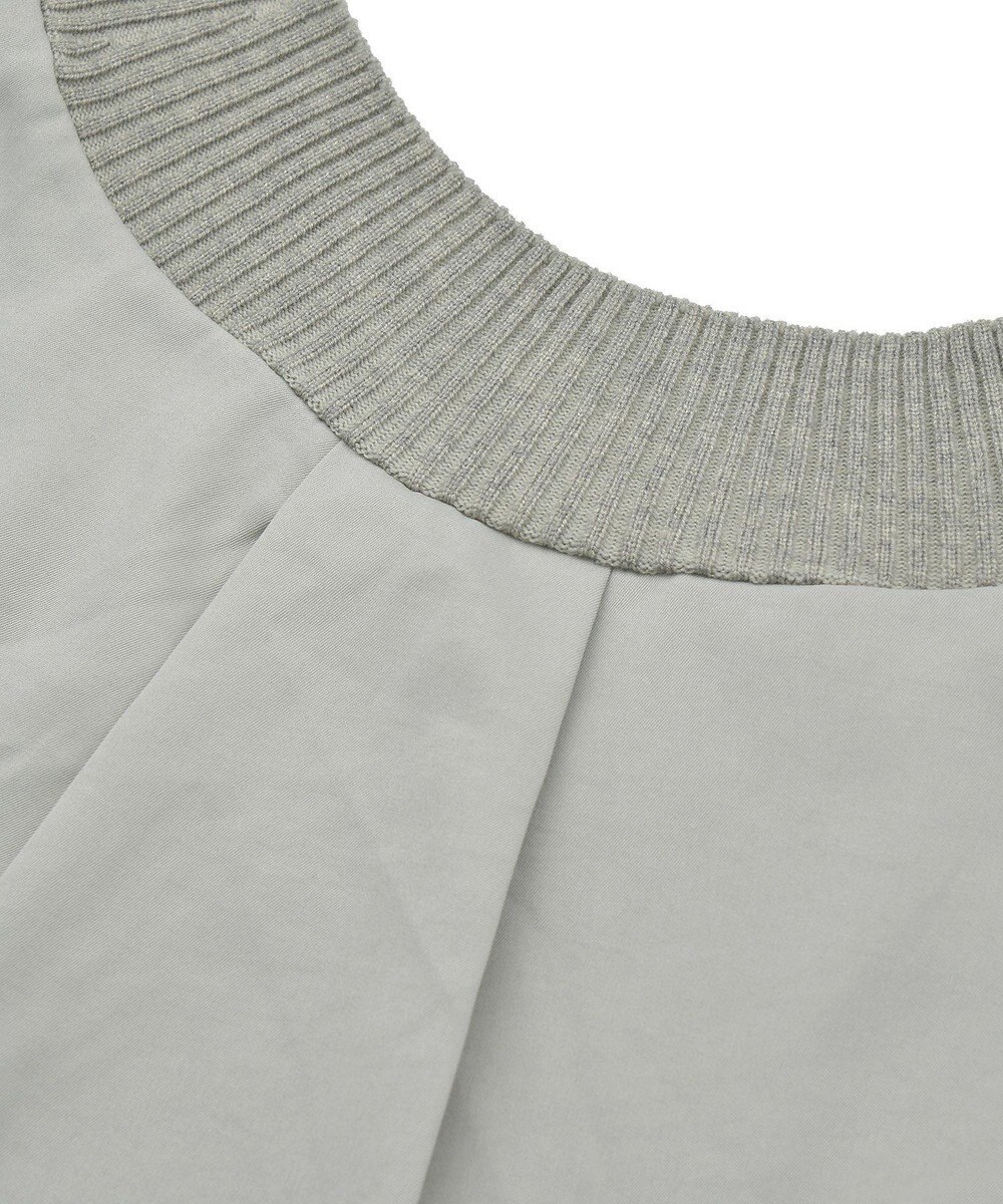 Green Parks 異素材切替ニットチュニック 