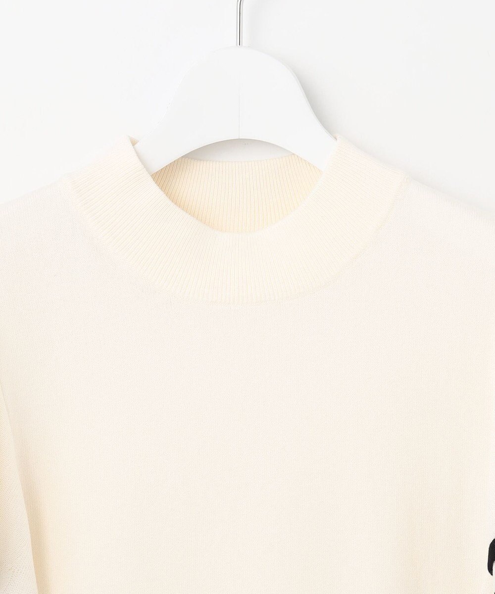 Feroux 【洗える】フリルスリーブハイネック プルオーバー 