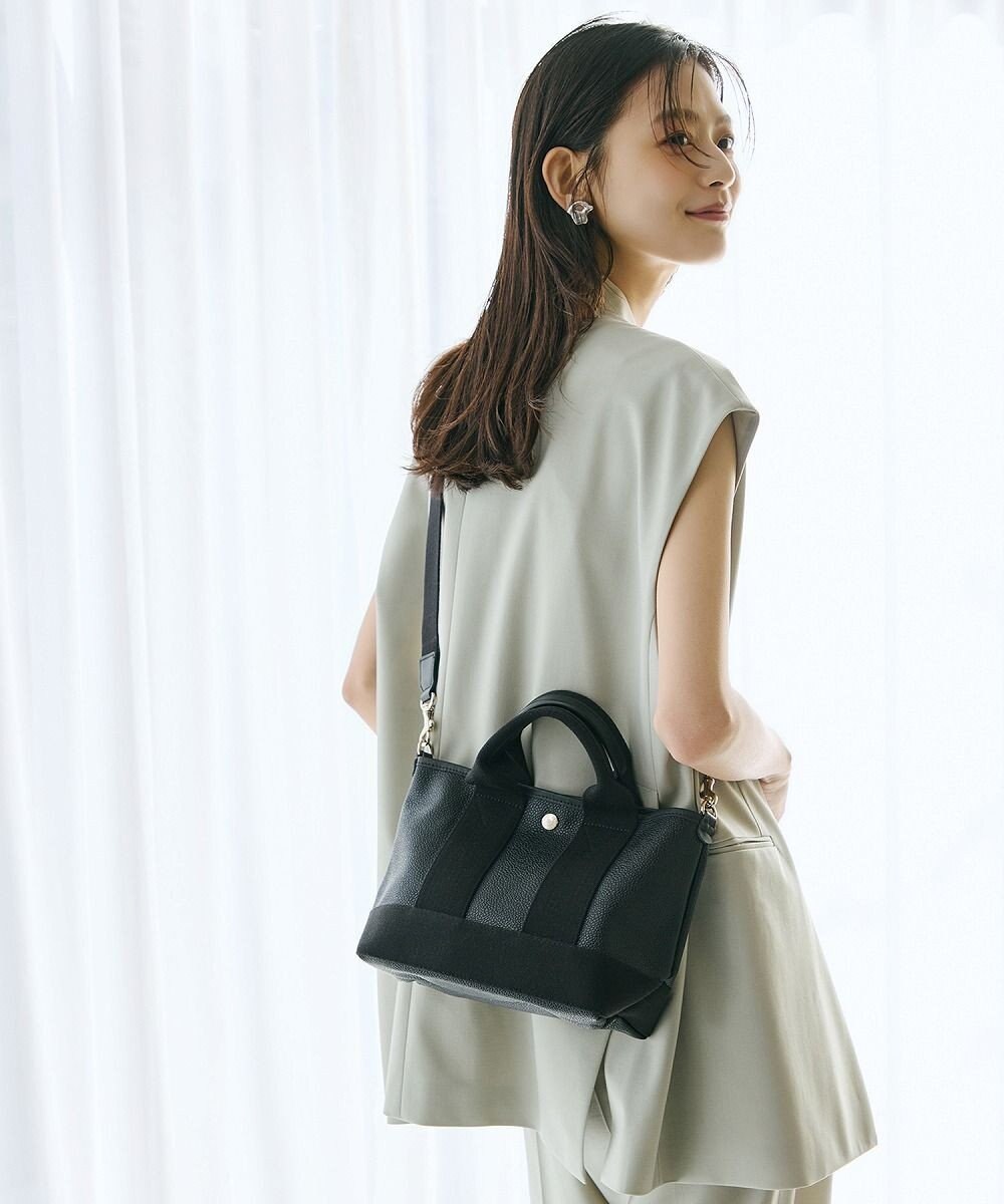 TOPKAPI 【Breath TOPKAPI】スコッチグレイン ネオレザー ミニ トート バッグ ショルダー付き S 