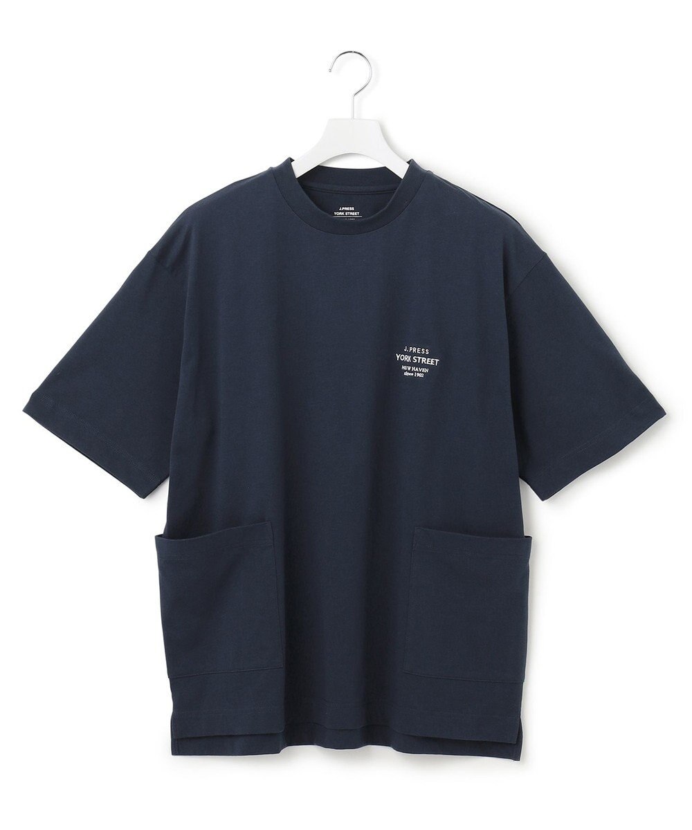 J.PRESS YORK STREET 【UNISEX】ワンポイント腰ポケットTシャツ 
