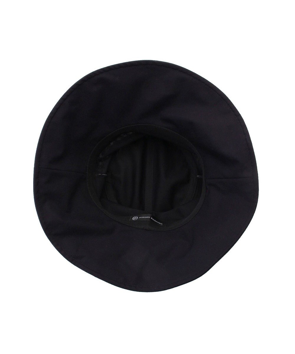 MOONBAT 【遮光100％/遮熱/UV】HIROKO KOSHINO(ヒロコ コシノ)遮光 ビッグリボンハット 帽子 広つば ゆったりMサイズ 手洗い可能/サイズ調整可能/日本製 