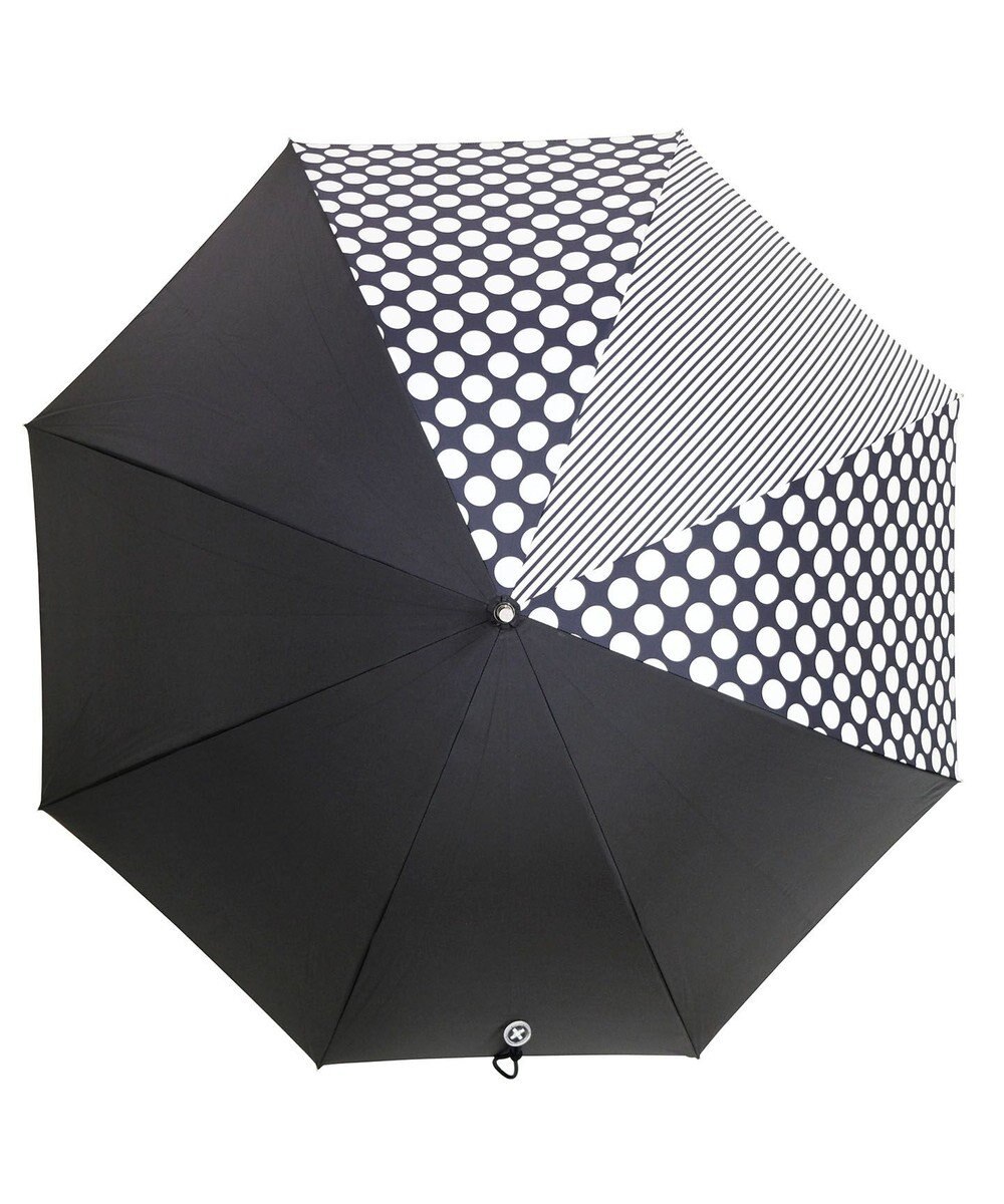 +RING 【プラスリング】【数量限定】 レディース向け 雨傘（長）60cm BLK T1221 
