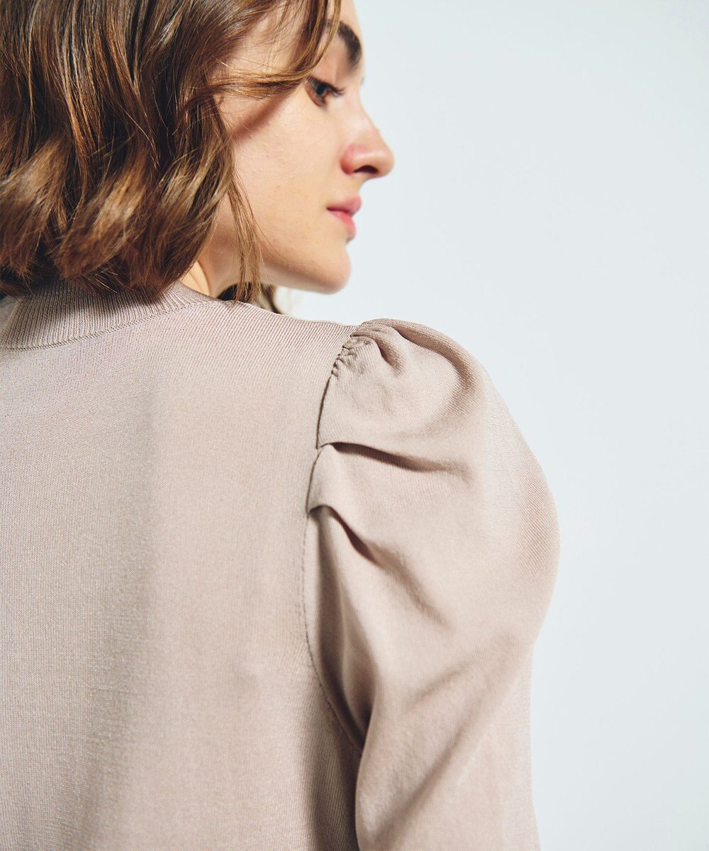 GRACE CONTINENTAL タックスリーブニットトップ 