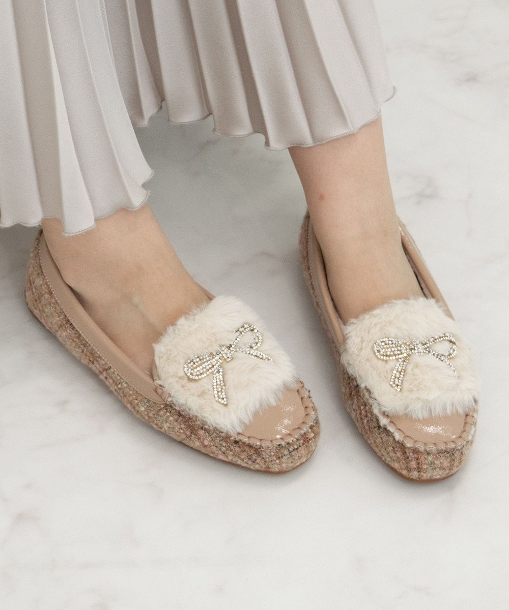 Bridget Birkin 【Bridget Birkin】キラキラリボンムートンシューズ 