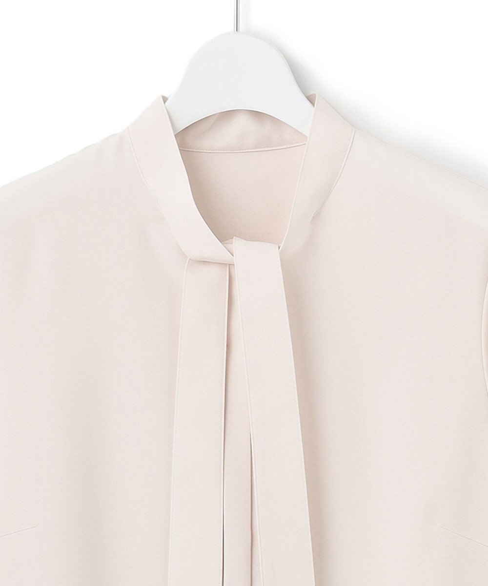 23区 【洗える】ジョーゼット ボウタイ ブラウス 