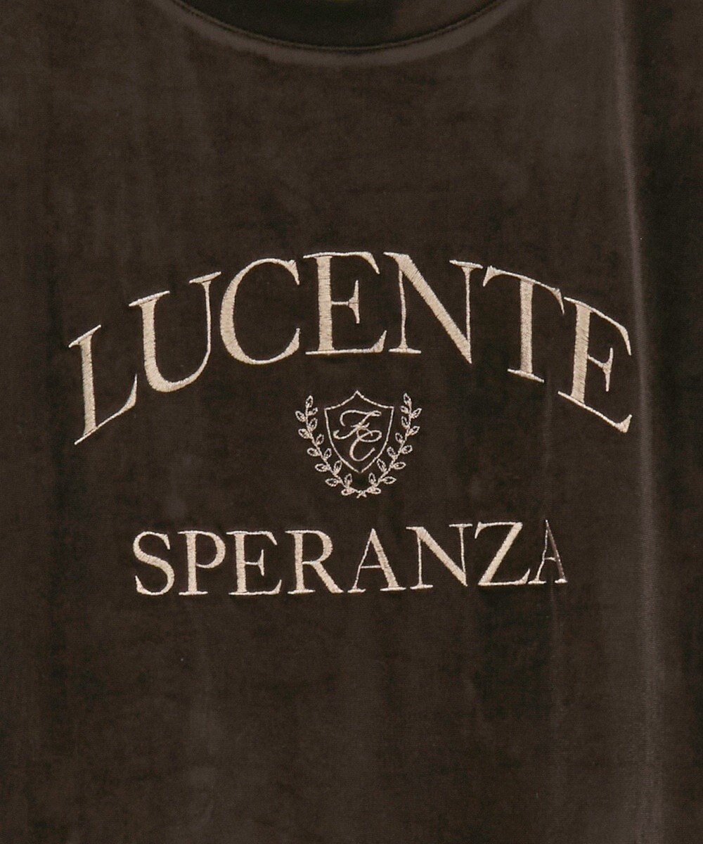 Green Parks ベロアロゴフレンチスリーブチュニック 