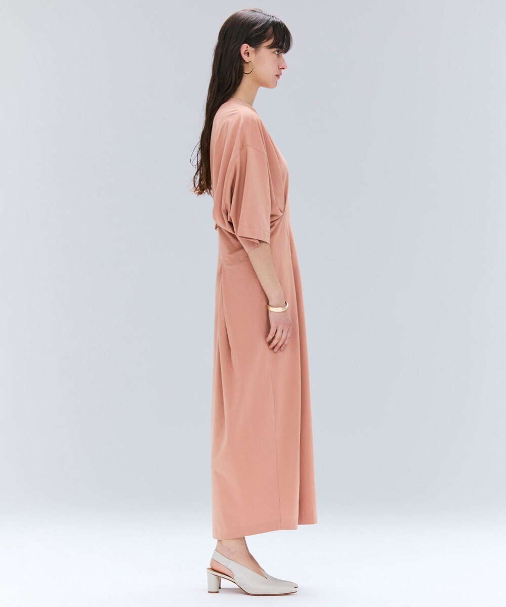 BEIGE， 【洗える】S.BABILA / スリットネックウエストタックワンピース 