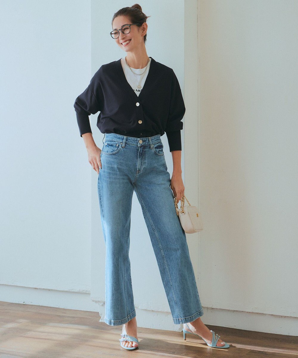 23区 L 【洗える】コンフォートストレッチ カーディガン 