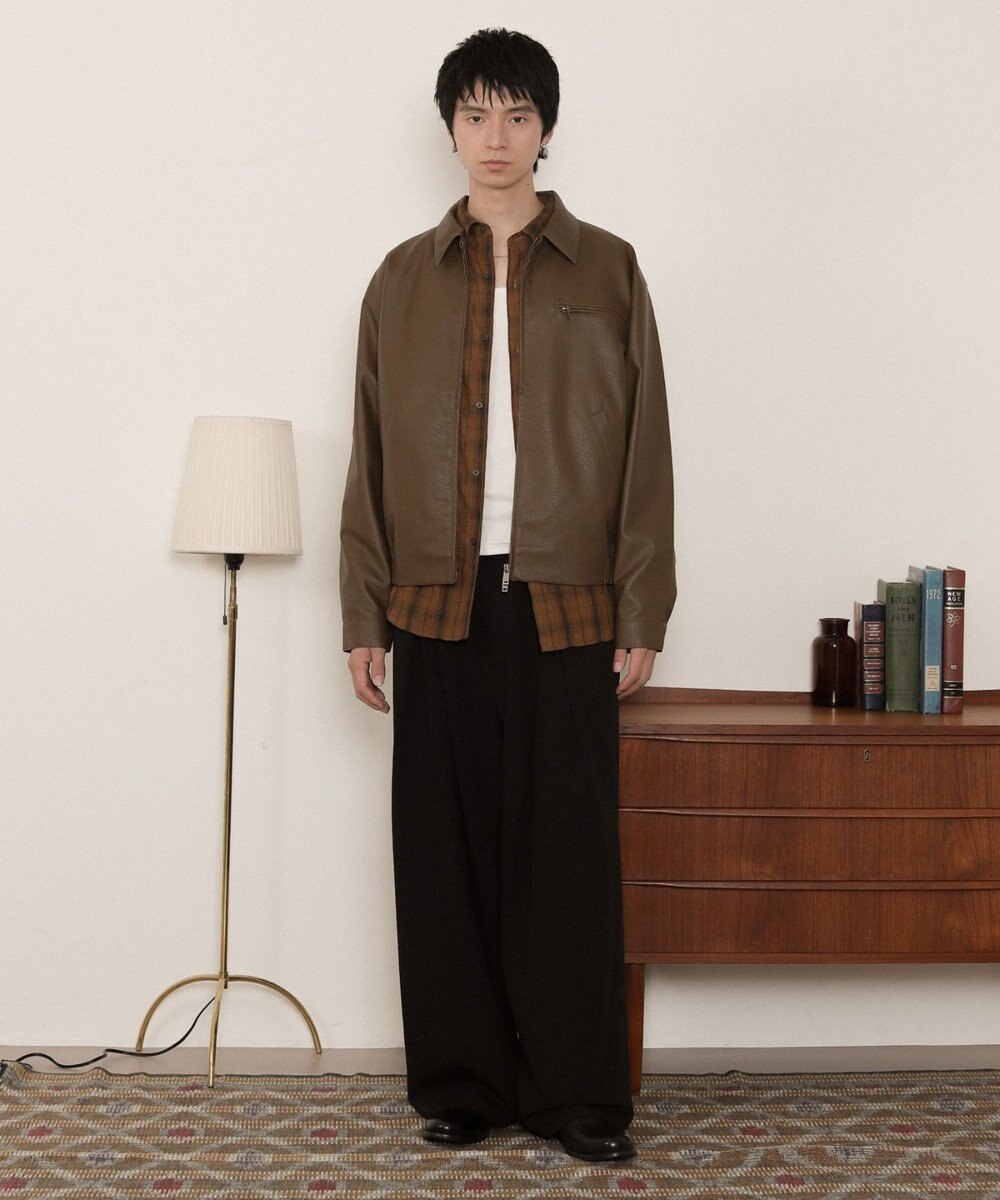 WEGO PUダブルZIPブルゾン 