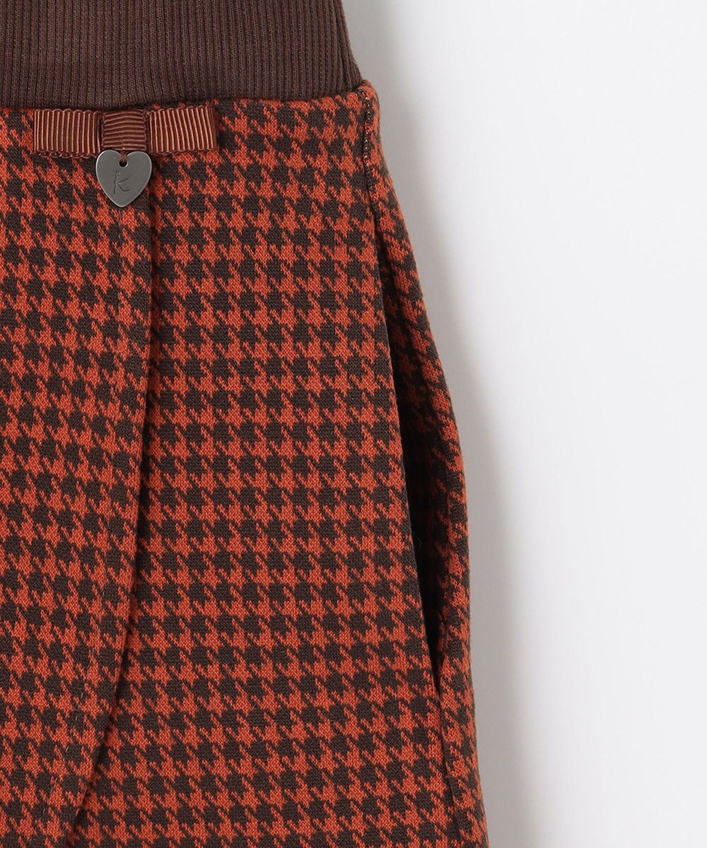 組曲 KIDS 【110-140㎝】ハウンドトゥースラップ キュロット 