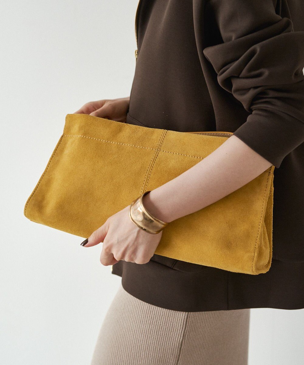 russet 【2025AW新作】スエード横長ショルダーバッグ(CE-1578) 