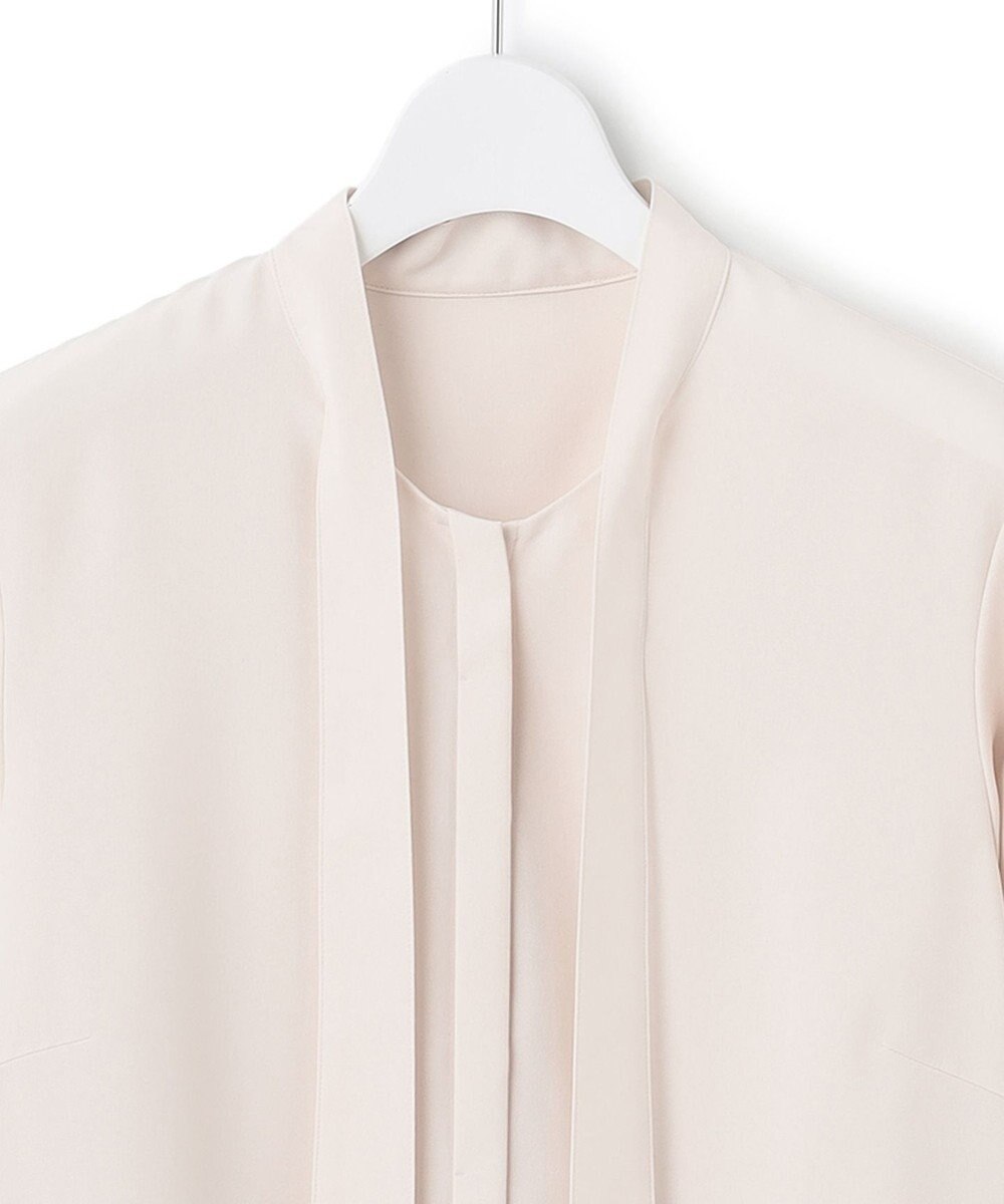 23区 【洗える】ジョーゼット ボウタイ ブラウス 