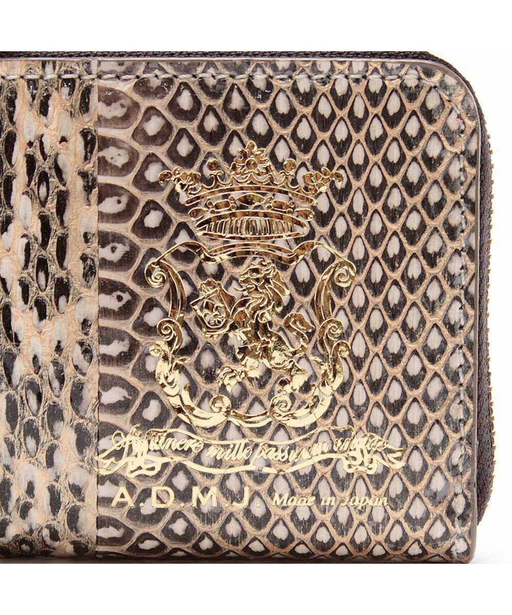 A.D.M.J. 【スネークレザー】スモールウォレット 