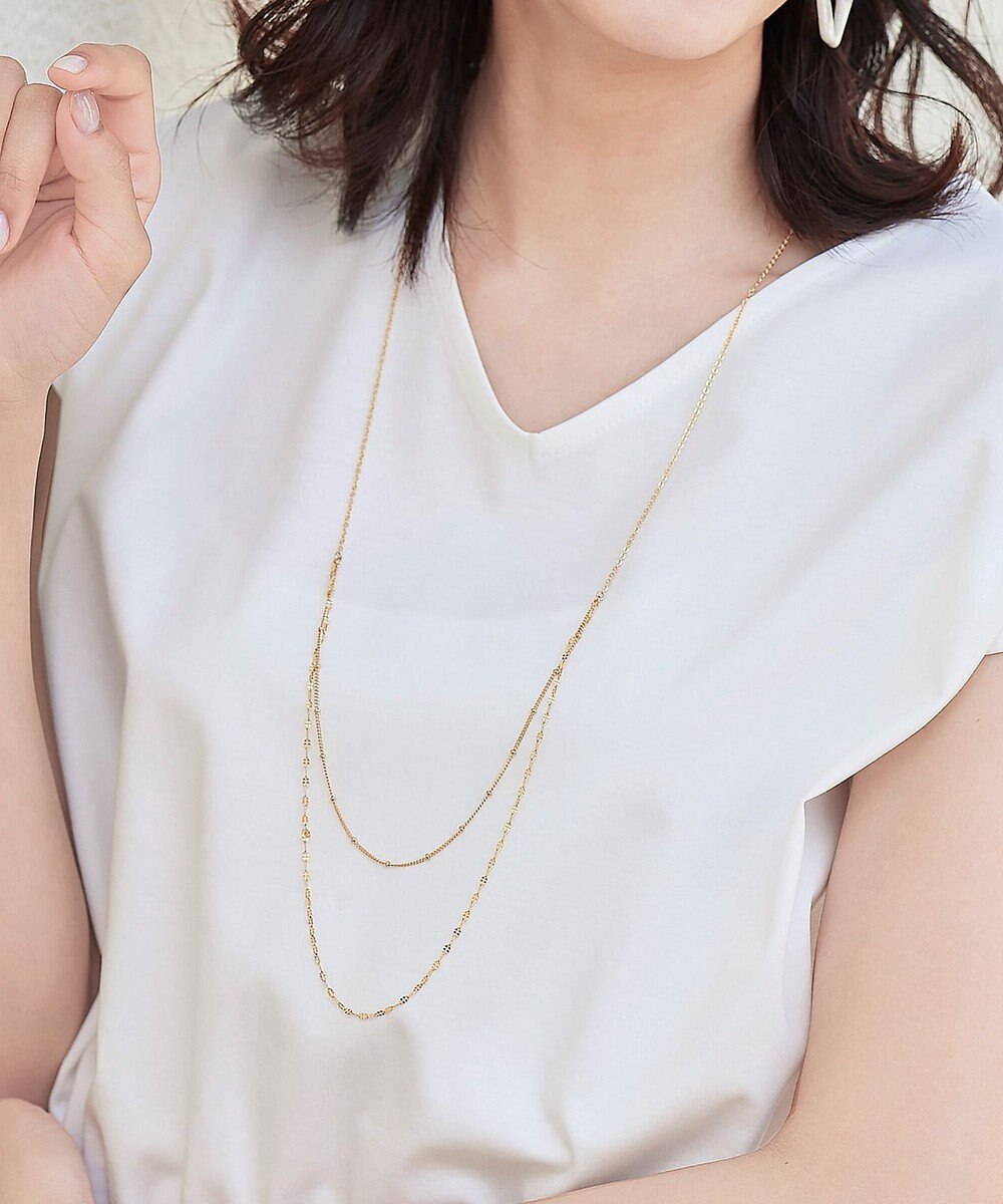 日本製 大人可愛い2連風チェーンネックレス Tiaclasse ファッション通販 公式通販 オンワード クローゼット 日本製 大人可愛い2連風チェーンネックレス Tiaclasse ファッション通販 公式通販 オンワード クローゼット