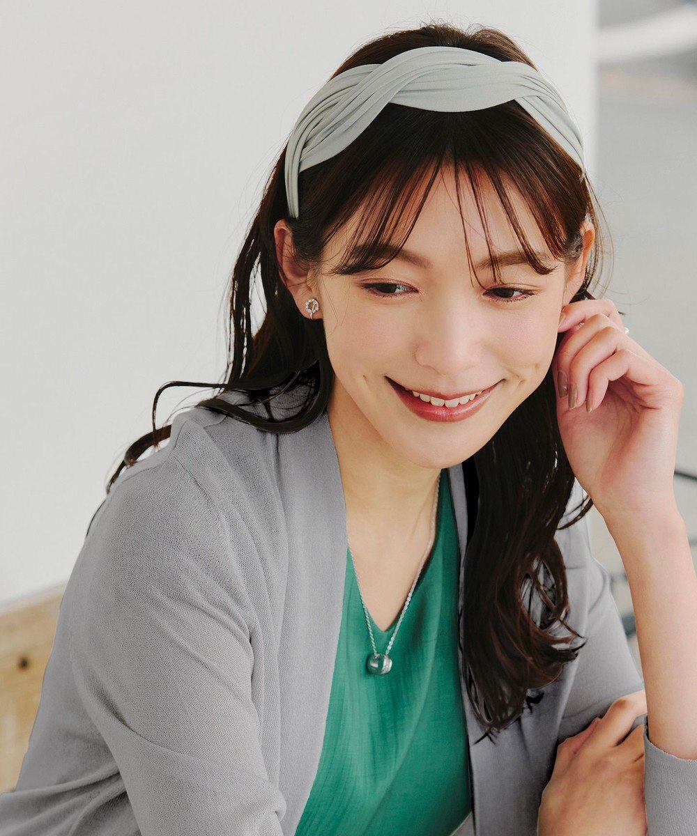 Tiaclasse 【金属アレルギー対応】　サークルストーンイヤリング 