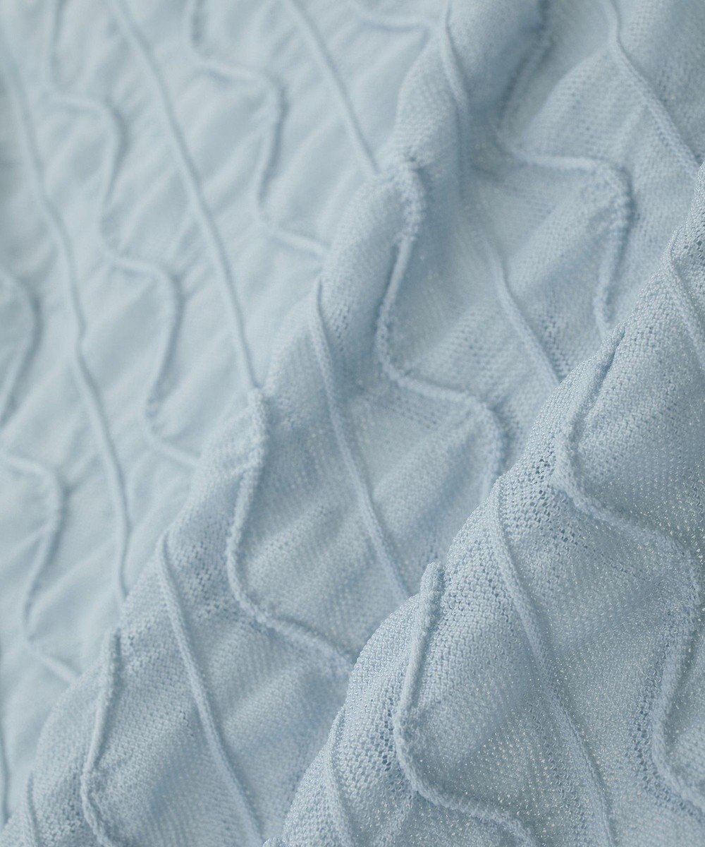 earth music&ecology ハイネックシアーうねうねプルオーバー 