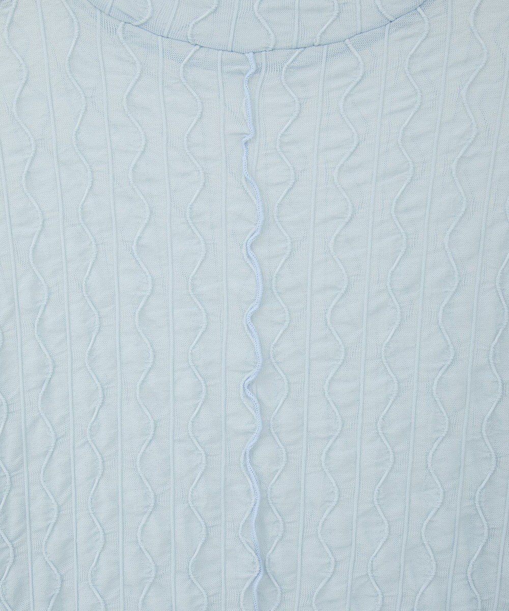 earth music&ecology ハイネックシアーうねうねプルオーバー 