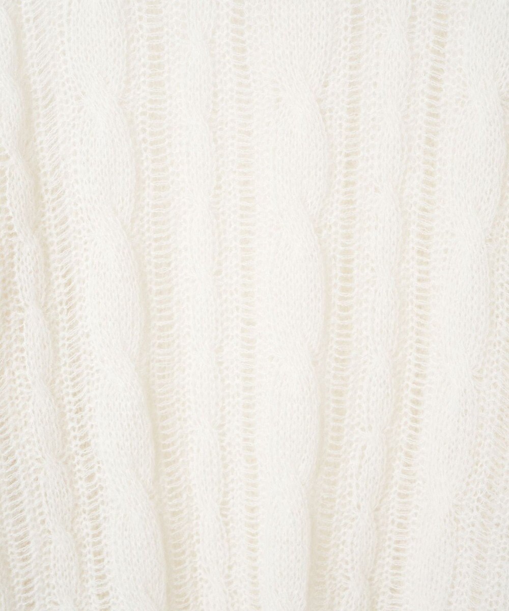 WEGO ケーブルメッシュメランジニット 