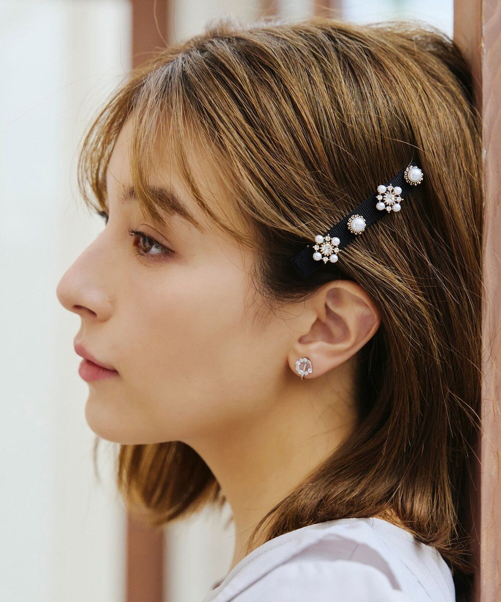 Tiaclasse 【金属アレルギー対応】　サークルストーンイヤリング 