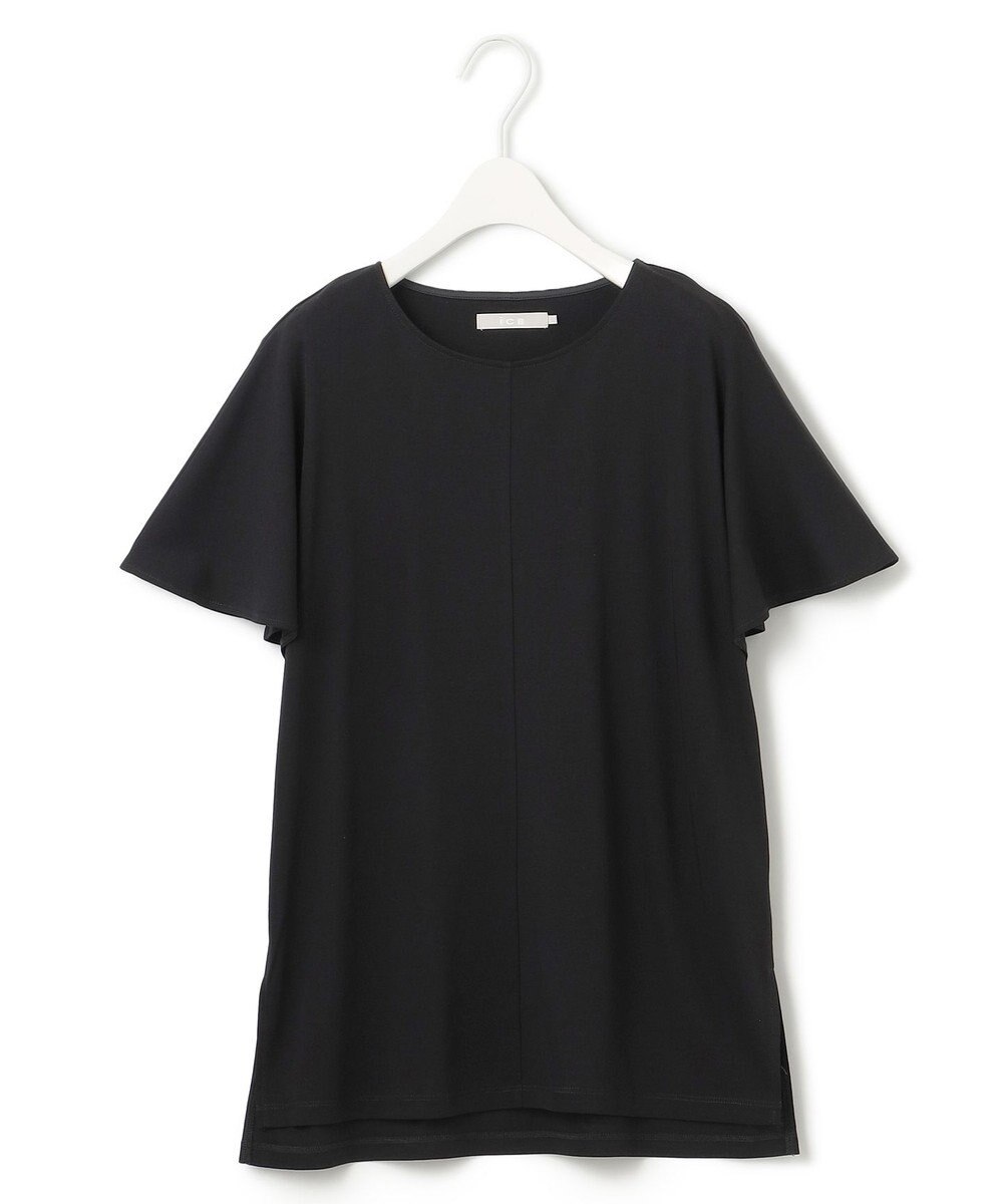 ICB 【接触冷感・UVケア・洗える】 ハイツイストスムース ケープデザインカットソー 