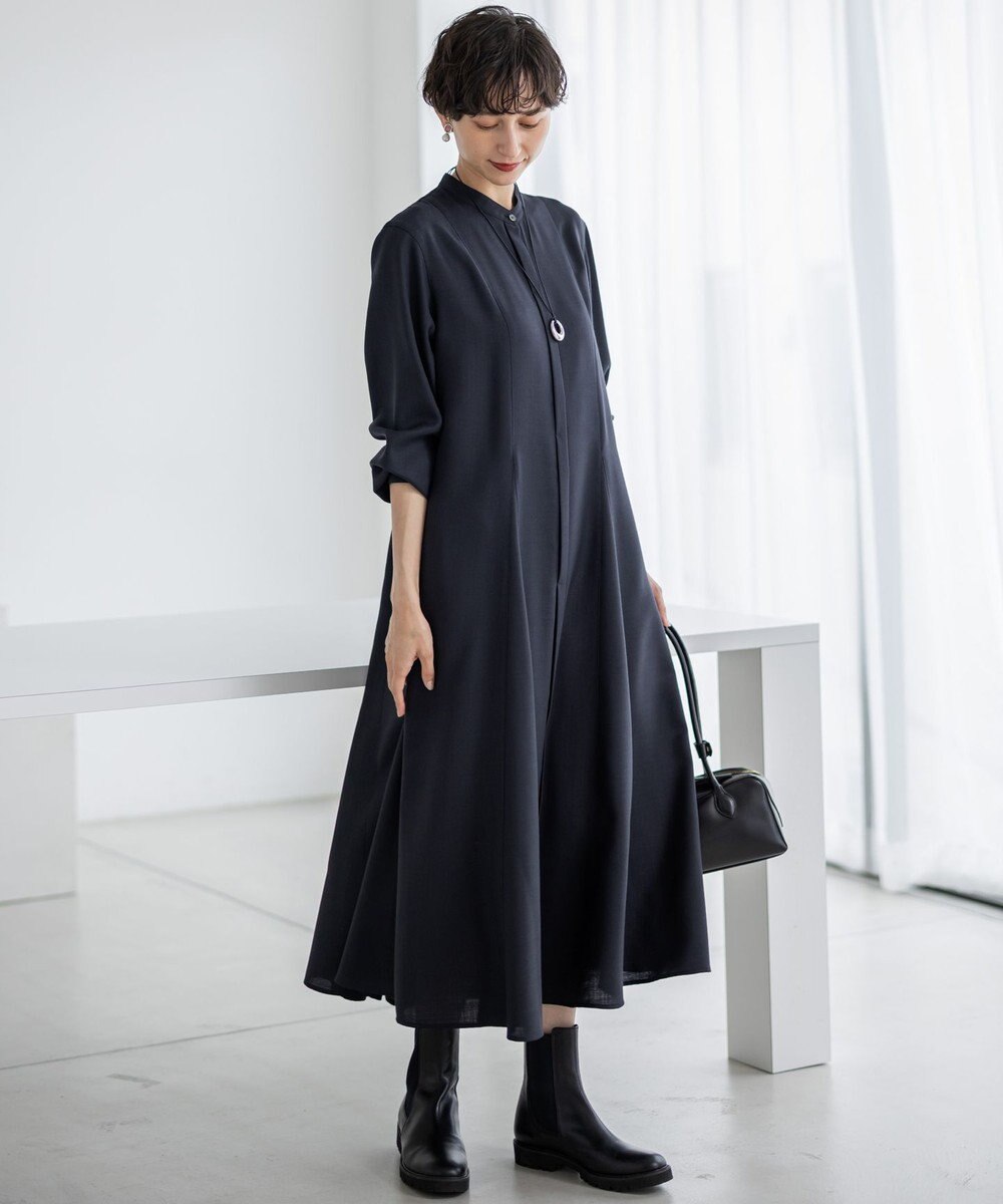 23区 L 【洗える】TWビエラ シャツワンピース 