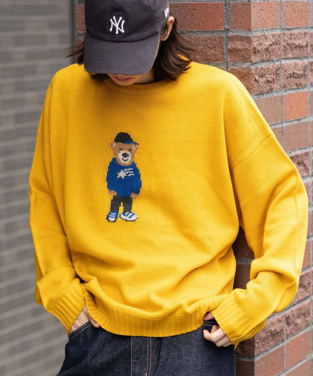 WEGO 【ユニセックス着用ITEM/MLサイズ展開】ジャガードアニマルプルオーバー 