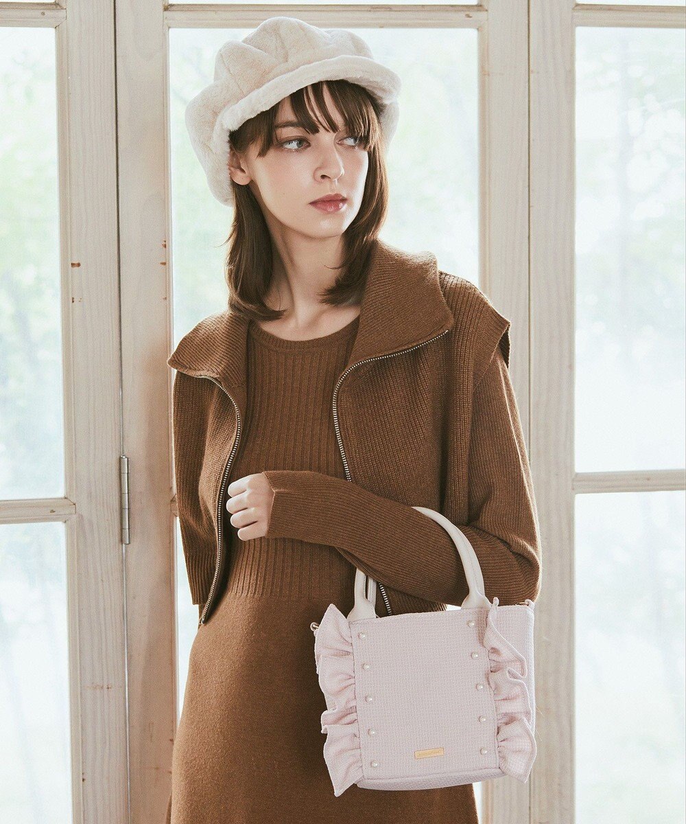 Maison de FLEUR 2WayフリルトートSバッグ 