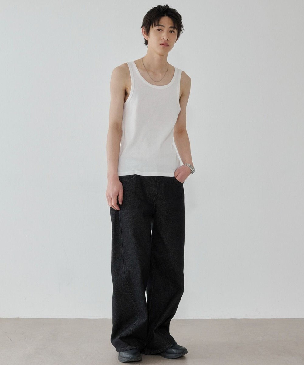 WEGO コットンリブタンクトップ 