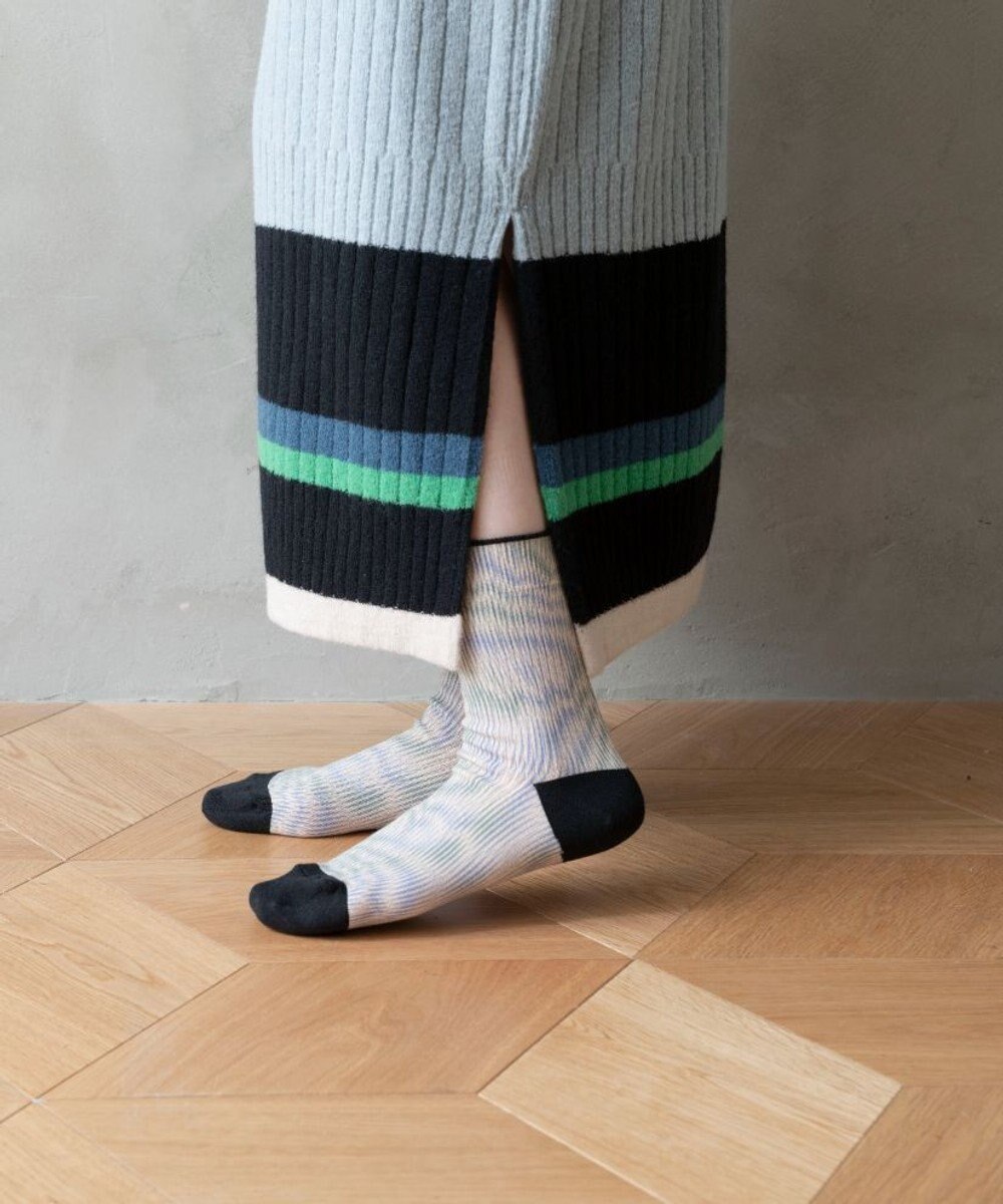 TRICOTE MOIRE LINK SOCKS／モアレリンクソックス 