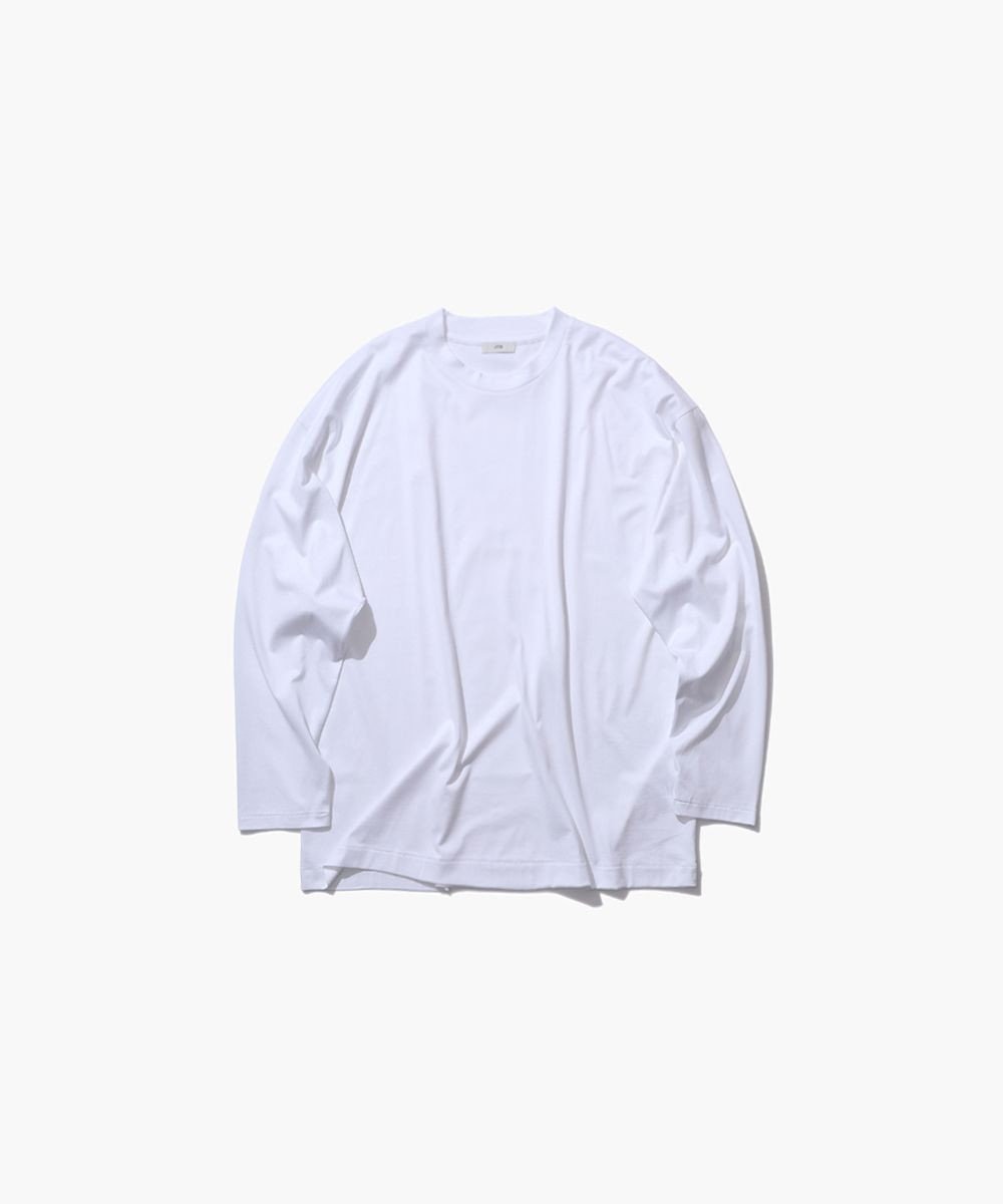 ATON SUVIN60/2 | オーバーサイズロングスリーブTシャツ - UNISEX WHITE