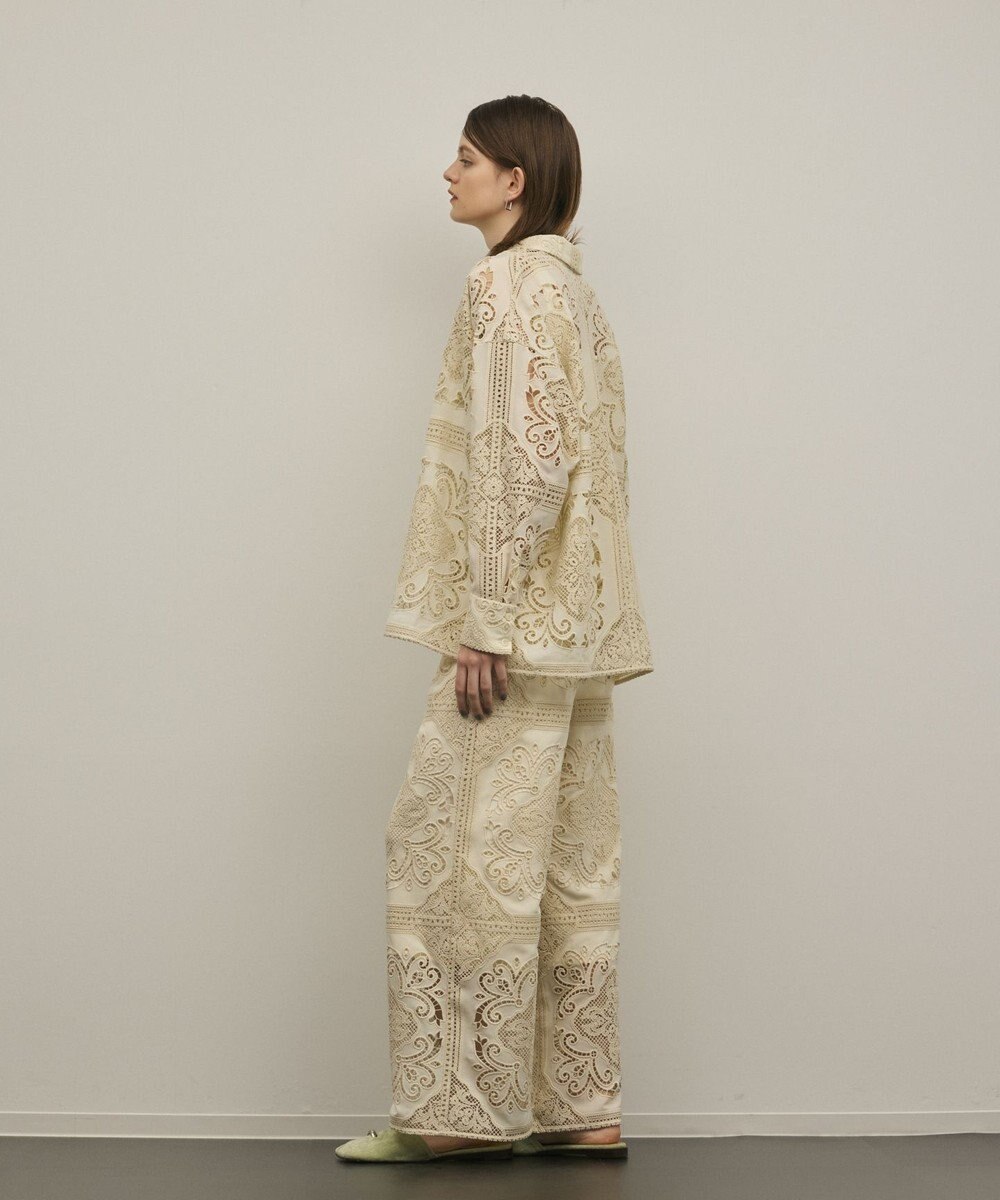 GRACE CONTINENTAL パネル刺繍パンツ 